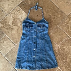 Vintage 90s Y2K Calvin Klein Denim Dress